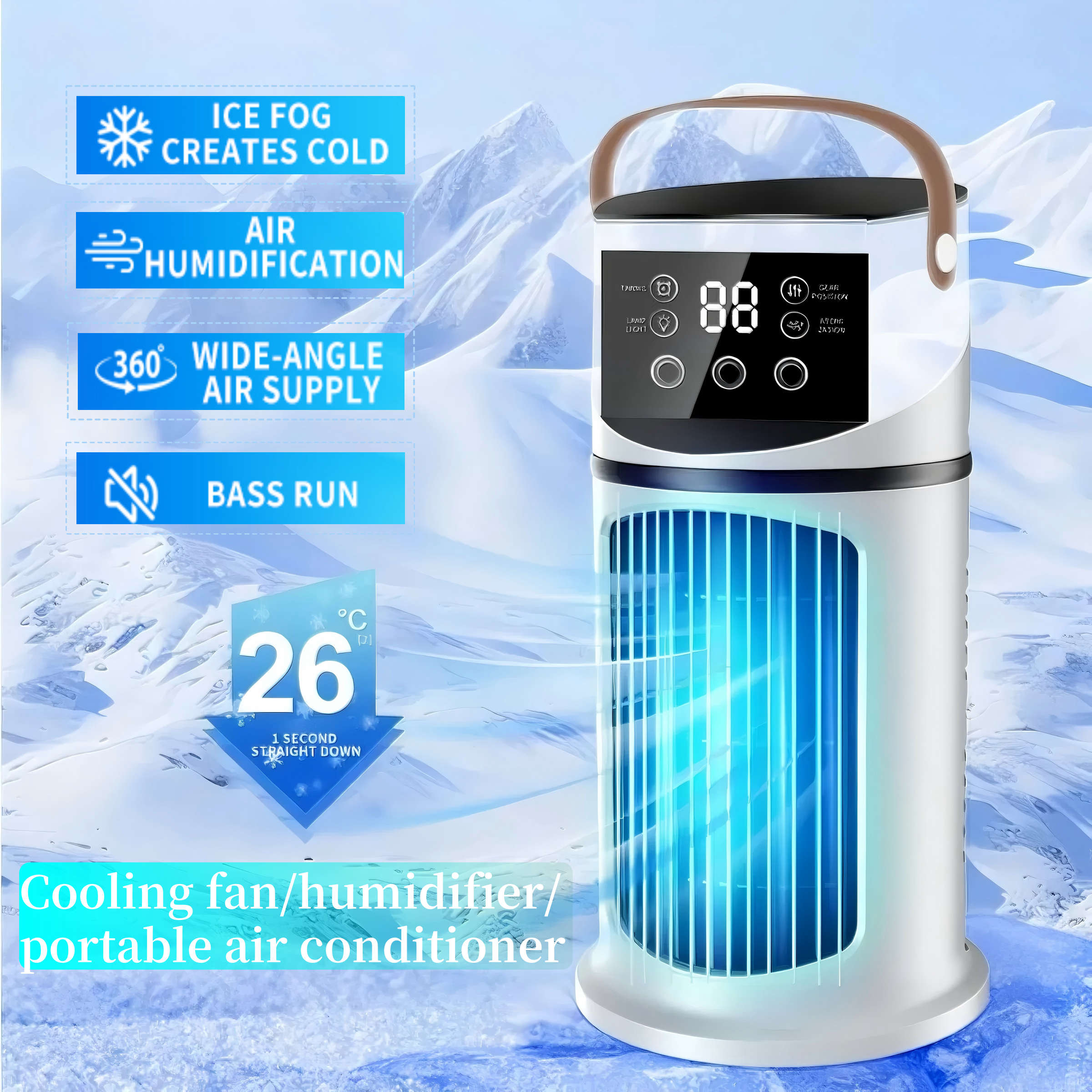 Portable Air Cooler Fan Humidi - Home Office Hours recension och pris