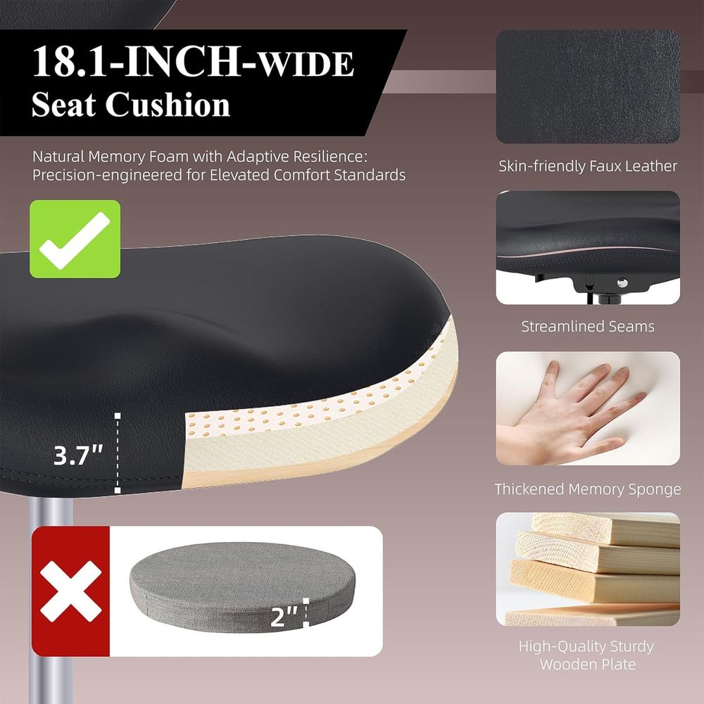 Ergonomic Swivel Chair with Lu - Home Office For recension och pris