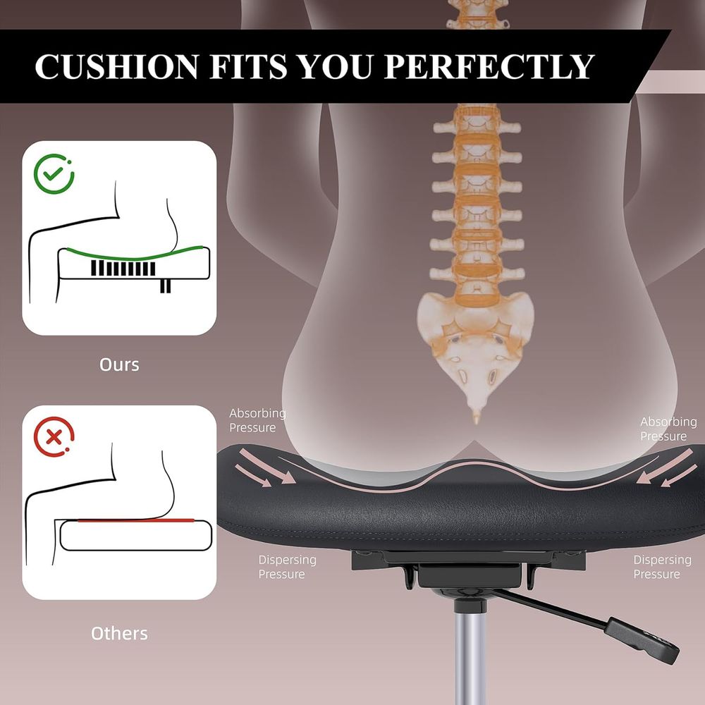 Ergonomic Swivel Chair with Lu - Home Office For recension och pris