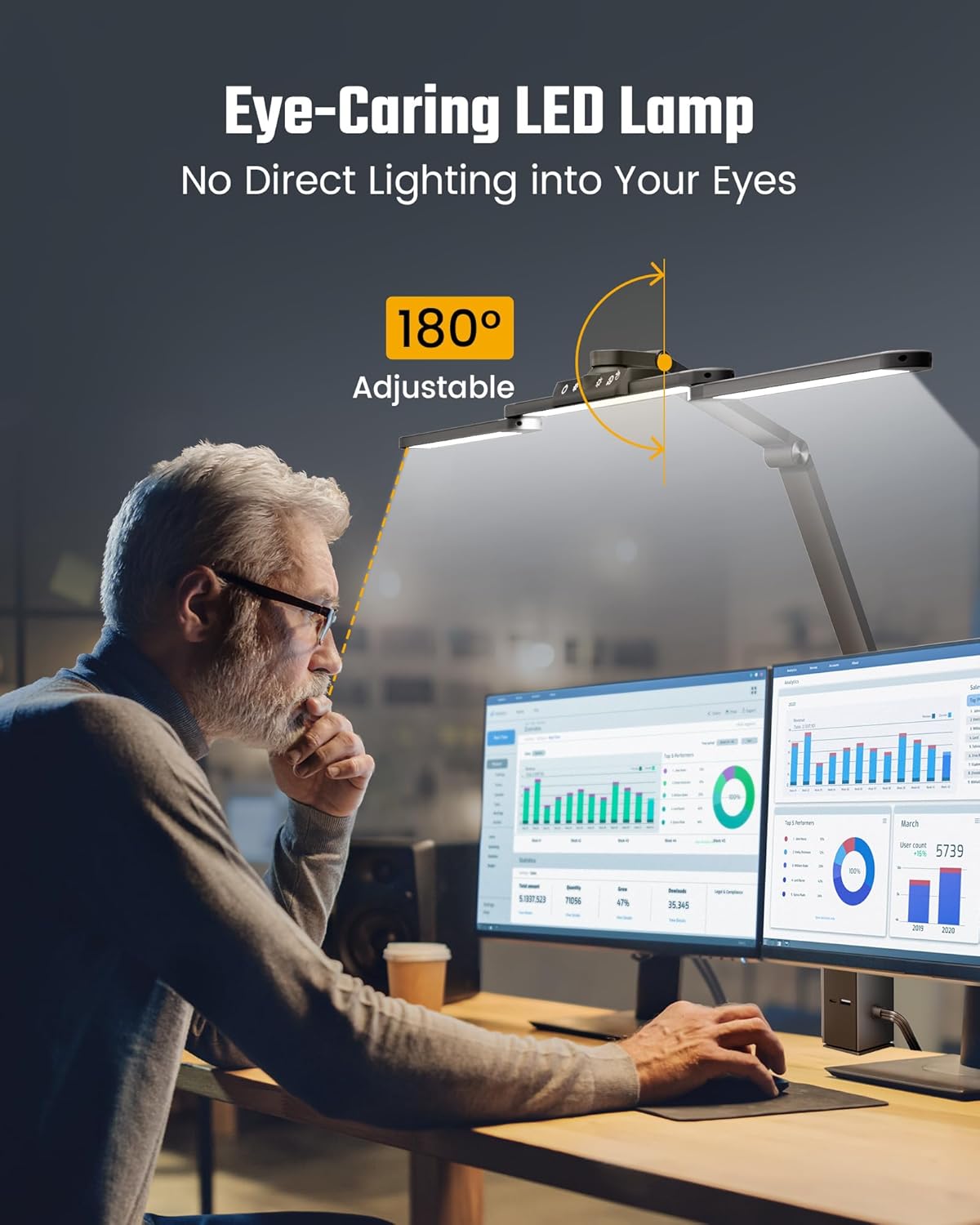 LED Desk Lamp with Power Strip - Desk Lamp Led recension och pris