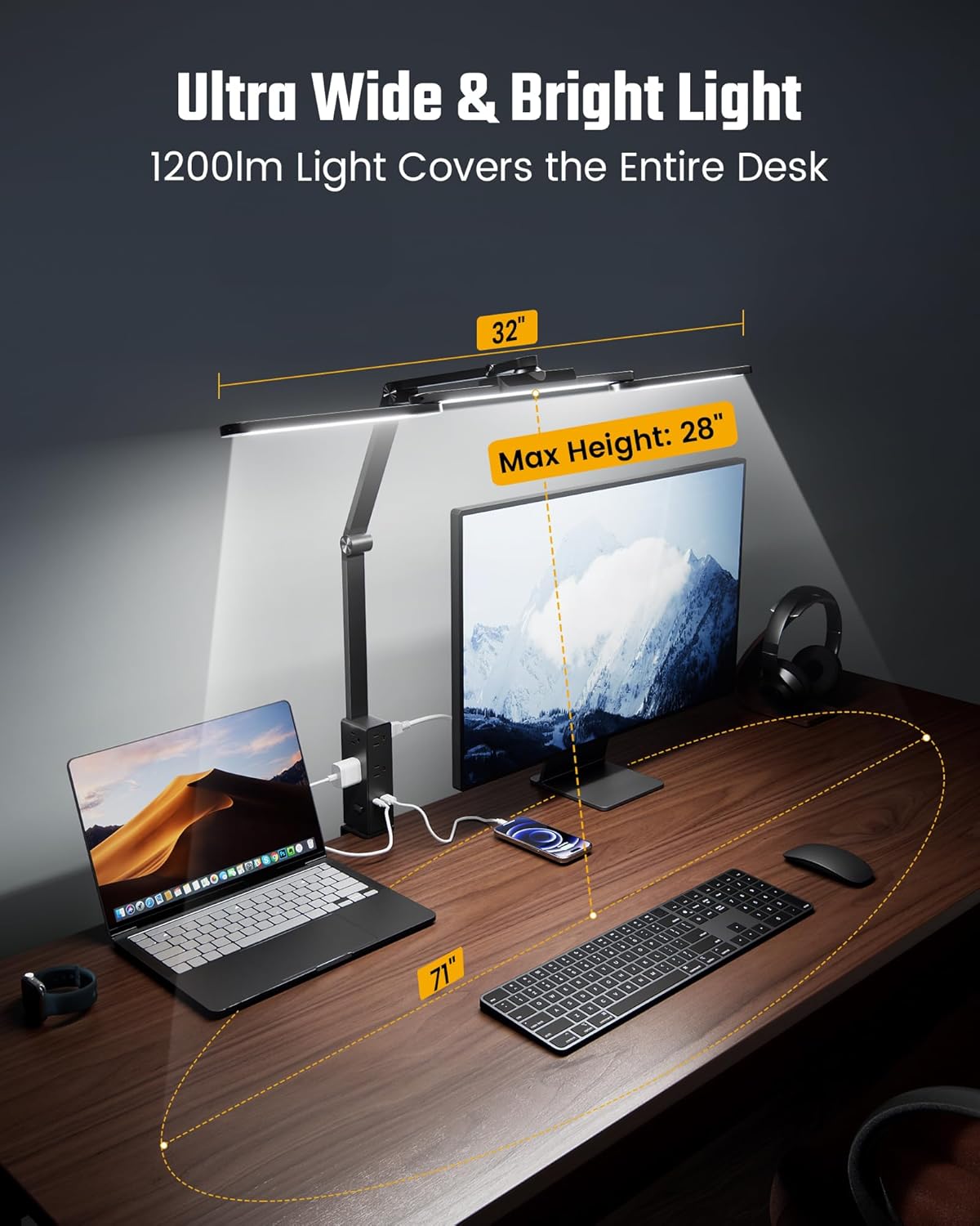 LED Desk Lamp with Power Strip - Desk Lamp Led recension och pris