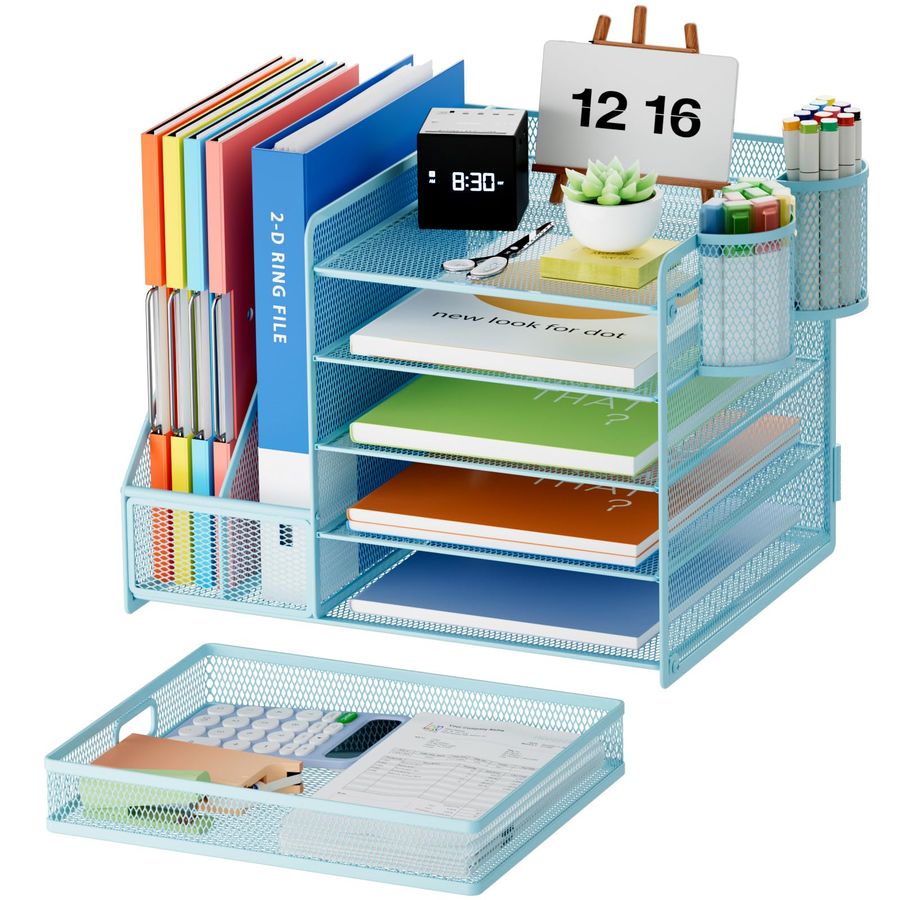 Desk Organizer with File Holde - Letter Tray Desk recension och pris